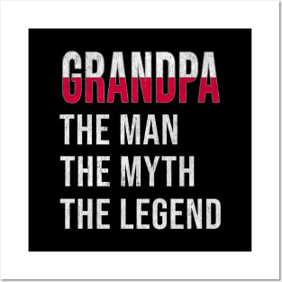 Grand Father Polish Grandpa The Man The Myth The Legend - Gift for Polish Dad With Roots From  Poland Posters and Art